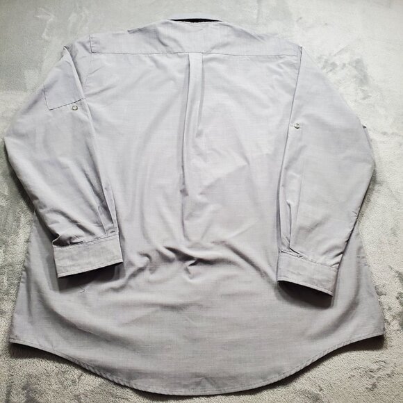 Chef Works Urban Collection Long Sleeve Button Up Chef Shirt Gray Men Sz XL - Picture 2 of 11